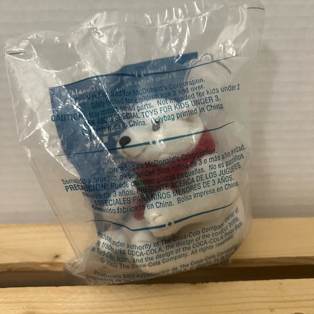 Mc Donald's Happy Meal Toy Holiday Coca Cola Polar Bear 2002